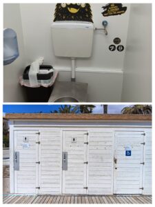 Baños en la Caleta