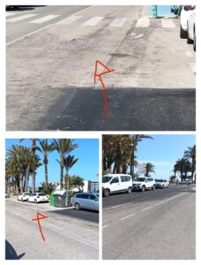 Avd Las Adelfas tras asfaltado