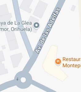 Calle asfaltada a medias