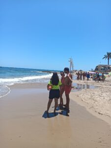 Socorrista cierra La Glea el 23 de julio de 2024 por vertido de fecales // Lifeguard closes La Glea on 23 July 2024 due to sewage spill
